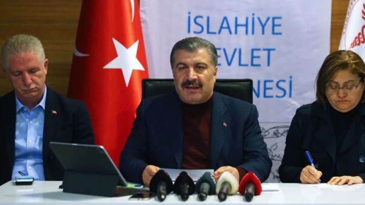 Fahrettin Koca: Gaziantep ve Osmaniye’de şebeke suyu içme suyu olarak kullanıma uygun