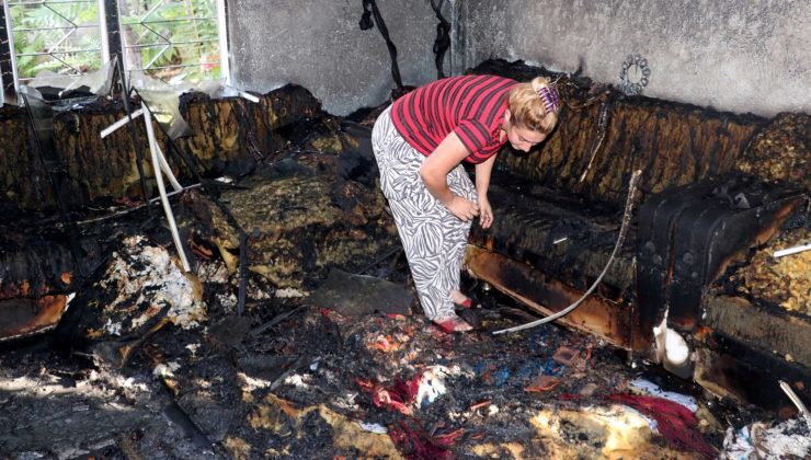 Antalya’da gecekondu yangını