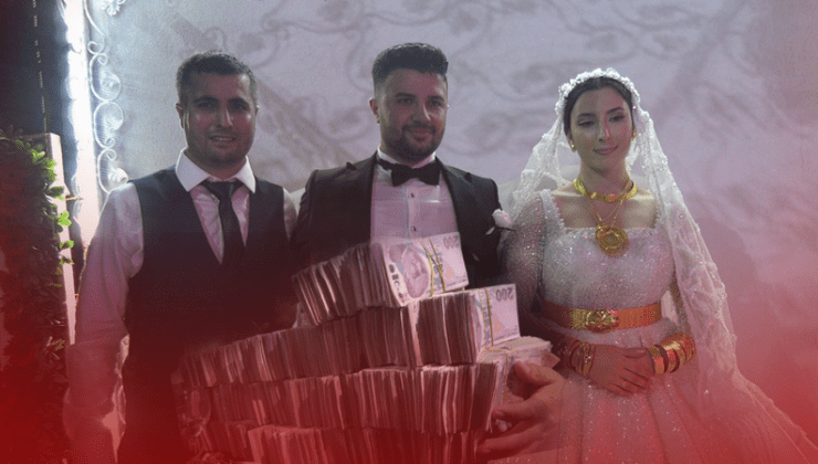 Aşiret düğününde takılan takı dudak uçuklattı