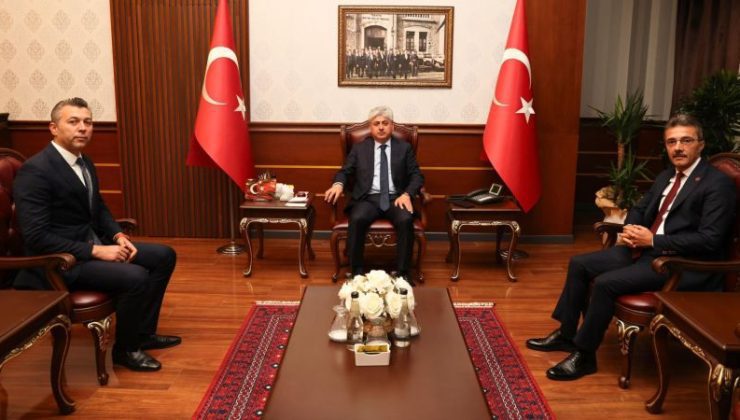 BAŞKAN ŞENOL DİNÇ VALİ RAHMİ DOĞAN’I ZİYARET ETTİ