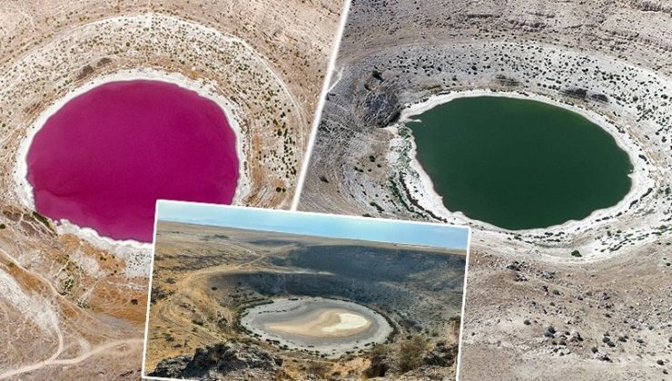 Bir zamanlar pembeydi… Meyil Gölü tamamen kurudu