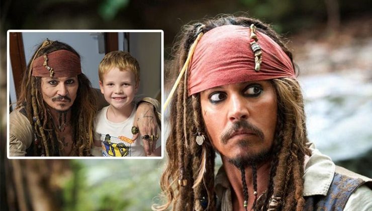 Johnny Depp yine korsan oldu ama bu kez bir filmde değil!