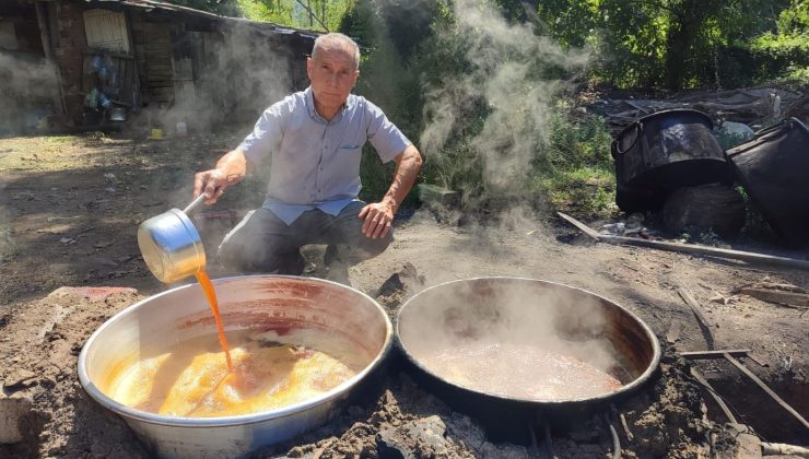 Para etmeyip tarlada kalınca çözümü böyle buldu! Karpuzdan pekmez üretti