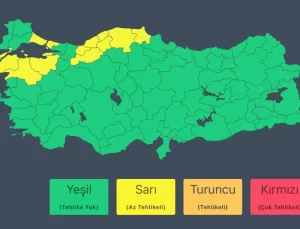 12 İldde Sağanak Yağış Uyarısı