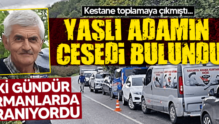 2 gündür ormanlarda aranan adam ölü olarak bulundu!