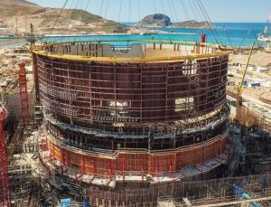 Akkuyu Nükleer Güç Santrali’nin ilk reaktör inşaatında son aşama