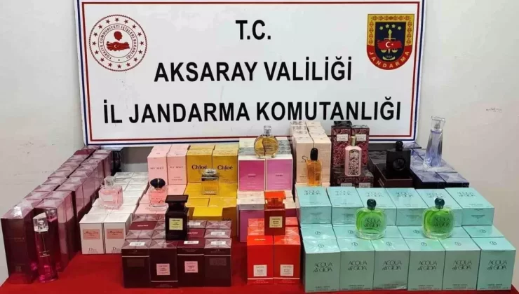 Aksaray’da Kaçak Parfüm Operasyonu