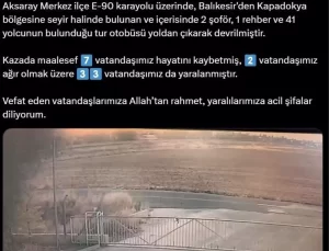 Aksaray’daki Otobüs Kazasında 7 Ölü, 33 Yaralı