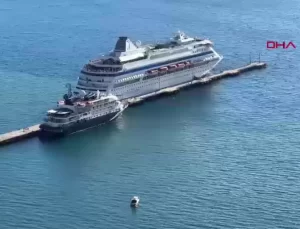 Alanya’ya Kruvaziyer Gemisi Ziyareti