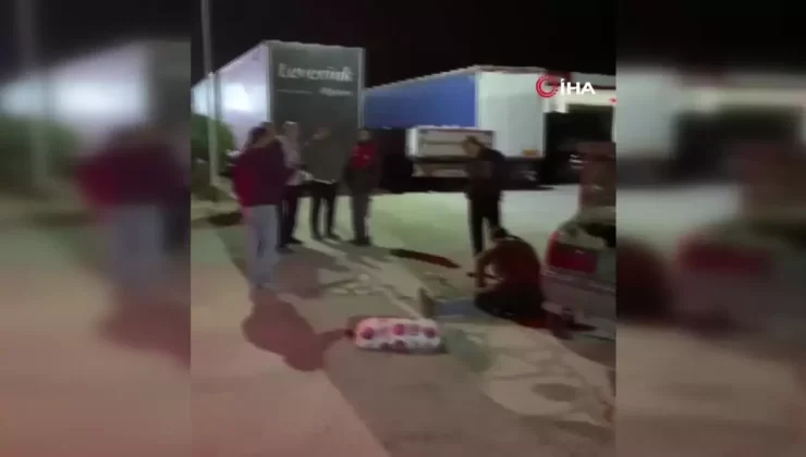 Ankara’da otomobil tıra çarptı, sürücü ağır yaralı