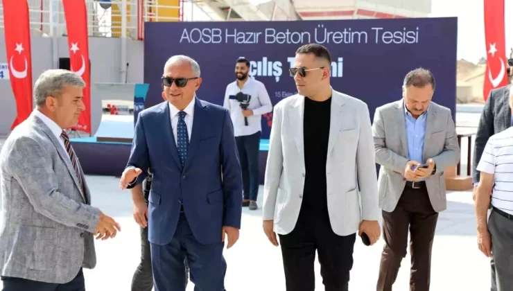 AOSB Yeni Beton Tesisi Açtı