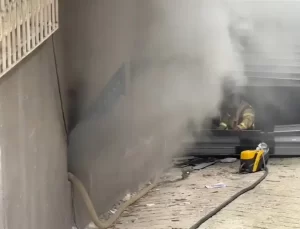 Avcılar’da deponun bodrum katında yangın