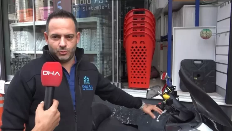 Avcılar’da Motosiklet Kılıfı Çalınırken Kedi Uyudu