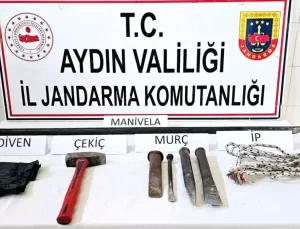Aydın’da İzinsiz Kazı Yapan 6 Şüpheli Yakalandı
