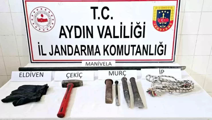 Aydın’da İzinsiz Kazı Yapan 6 Şüpheli Yakalandı