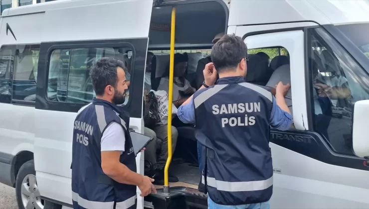 Bafra’da Trafik ve Göçmen Denetimi