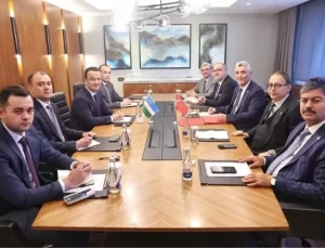 Bakan Bolat, Özbekistan Yatırım, Sanayi ve Ticaret Bakanı Kudratov ile bir araya geldi