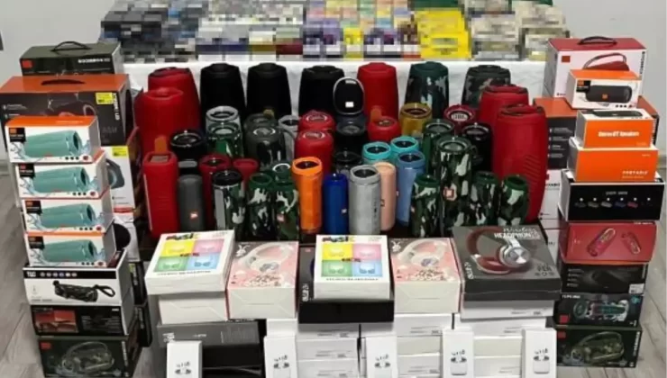 Bandrolsüz Tütün ve Elektronik Eşya Ele Geçirildi