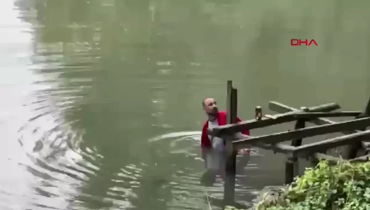 Bartın Irmağı’nda Düşen Adam Kurtarıldı
