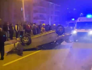 Bartın’da Takla Atan Araçta Sürücü Yaralandı