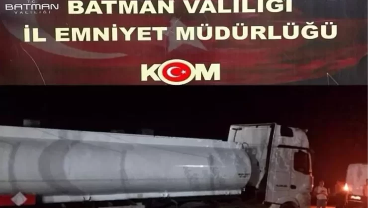 Batman’da 26 Ton Kaçak Akaryakıt Ele Geçirildi