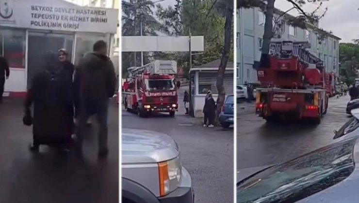 Beykoz Devlet Hastanesi’nde yangın