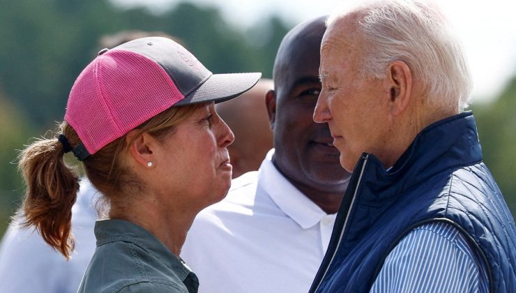 Biden, Helene Kasırgası’nın vurduğu bölgeleri ziyaret etti