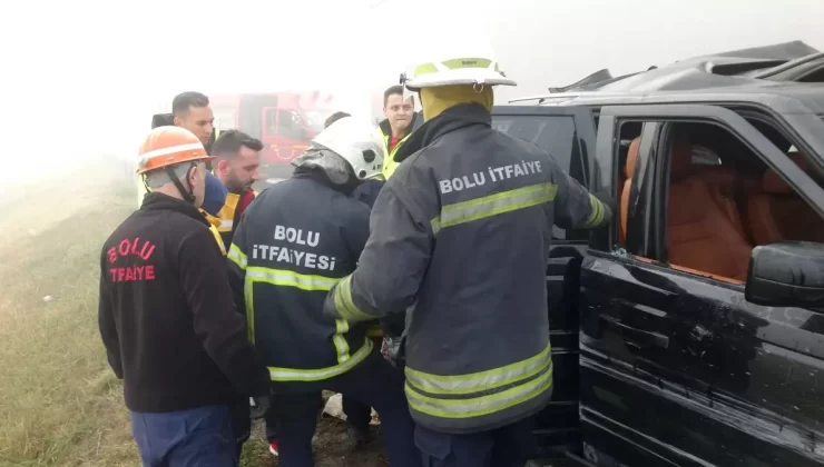 Bolu’da TIR ile cip çarpıştı: 3 yaralı