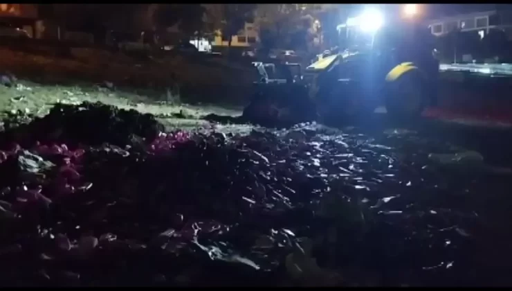 Boş Arsaya İndirilen Temizlik Ürünleri Kapışıldı