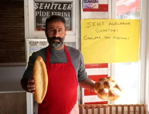 Bu fırında şehit ailelerine ekmek ücretsiz, gazilere ise yarı fiyatına