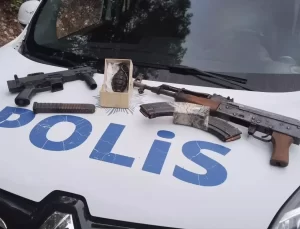 Buca’da Silah ve El Bombası Ele Geçirildi