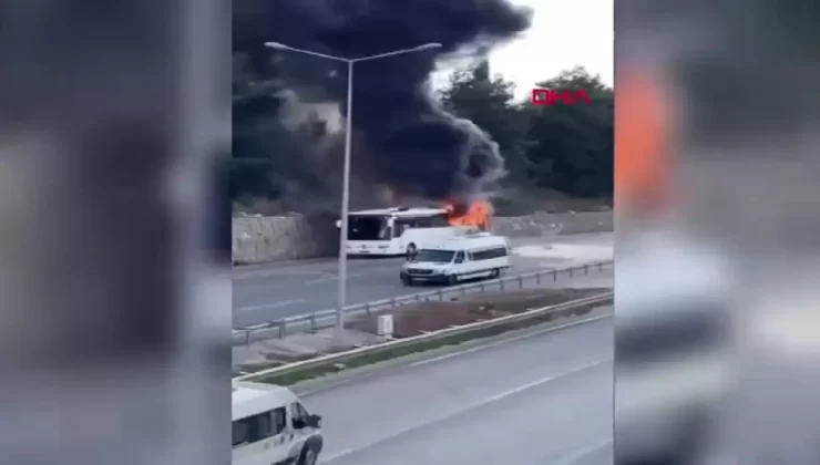 Bursa’da Servis Otobüsü Yangın Çıkardı
