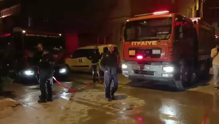 Bursa’da Yangında Felçli Adam Yaralandı