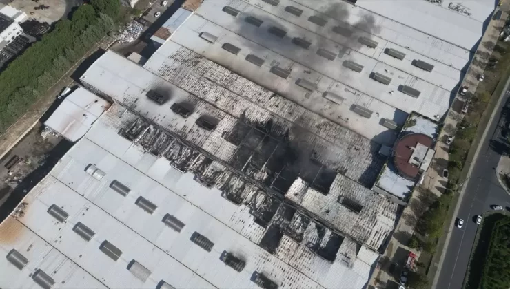 Çerkezköy’de Deri Fabrikasında Yangın