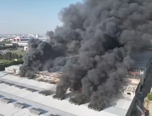 Çerkezköy’de Fabrika Yangını Kontrol Altına Alındı