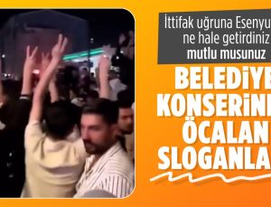 CHP’li Esenyurt Belediyesi konserinde Öcalan sloganları atıldı