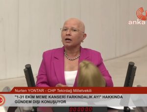 CHP’li Nurten Yönter, meme kanseri farkındalık ayına dikkat çekmek istedi: Peruğunu çıkardı