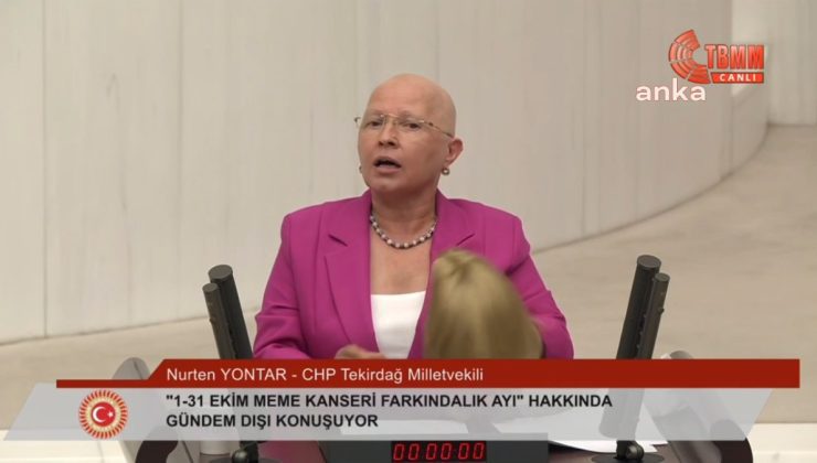 CHP’li Nurten Yönter, meme kanseri farkındalık ayına dikkat çekmek istedi: Peruğunu çıkardı