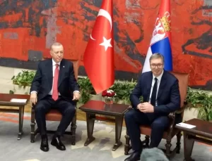 Cumhurbaşkanı Erdoğan, Sırbistan Cumhurbaşkanı Vucic ile görüştü