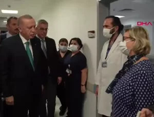 Cumhurbaşkanı Erdoğan trafik kazasında yaralanan AK Parti Ankara İl Gençlik Kolları Başkan Yardımcısı Ayşenur Gök’ü hastanede ziyaret etti