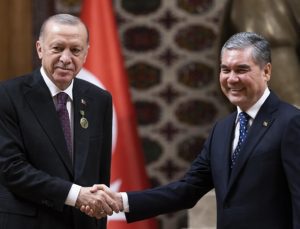 Cumhurbaşkanı Erdoğan Türkmenistan Milli Lideri ile görüştü