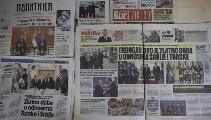 Cumhurbaşkanı Erdoğan’ın Arnavutluk ve Sırbistan ziyareti Balkan ülkelerinde gazete manşetlerinde