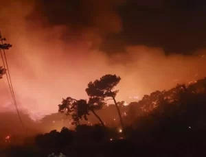 Dalaman’da 12 saattir süren orman yangını rüzgarın etkisiyle büyüdü, alevler bir mahalleye yaklaştı