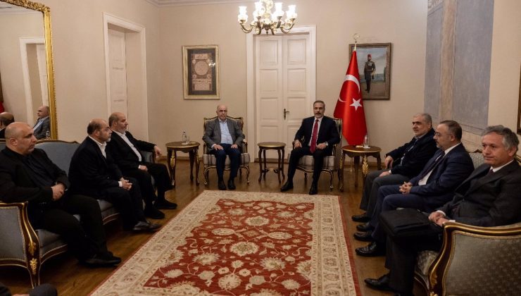 Dışişleri Bakanı Fidan, Hamas heyetiyle görüştü