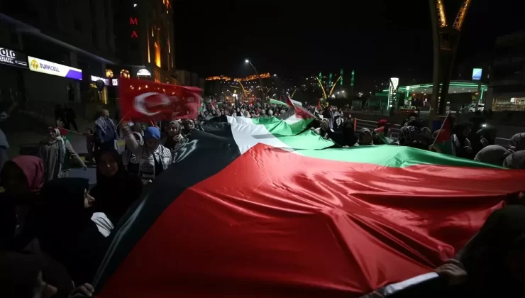 Diyarbakır, Siirt, Şırnak ve Mardin’de İsrail’in Filistin’e yönelik saldırıları protesto edildi