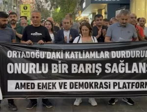 Diyarbakır’da İsrail Saldırılarına Protesto
