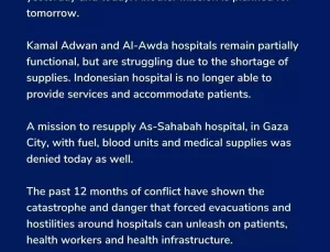 DSÖ’den Gazze’deki Sağlık Krizi Uyarısı