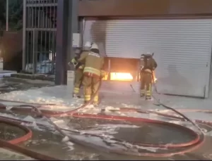 Düzce’de Temizlik Malzemeleri Üretim Tesisinde Yangın Kontrol Altına Alındı