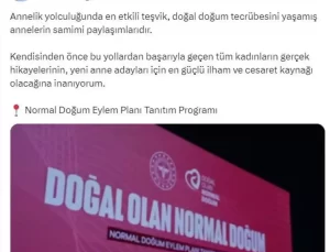 Emine Erdoğan’dan ‘Normal doğum’ paylaşımı
