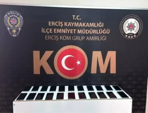 Erciş’te Kaçak Cep Telefonu Operasyonu